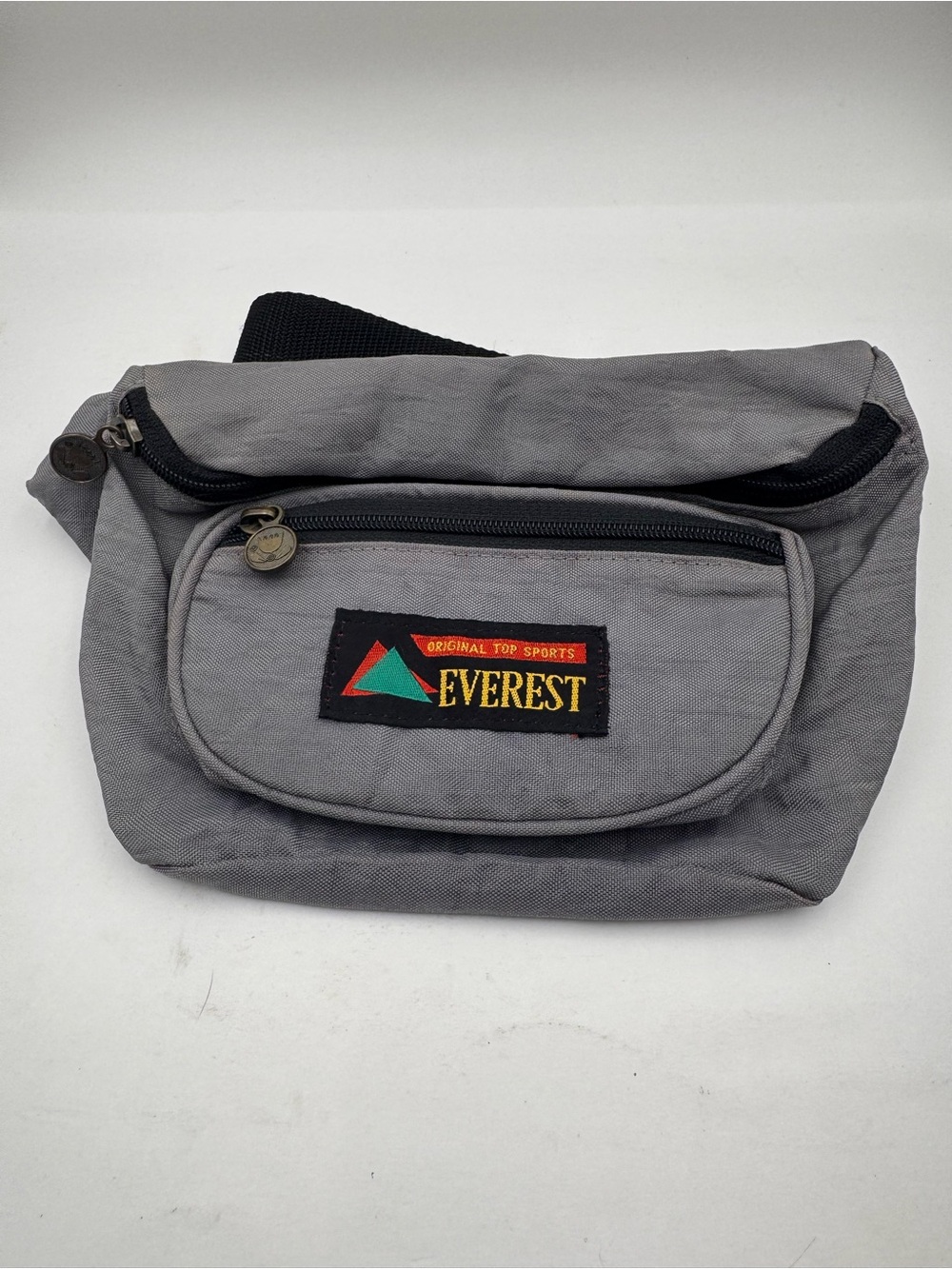 Vintage Everest Original Top Sports Gray Fanny Pack Waist Bag Crossbody Nylon